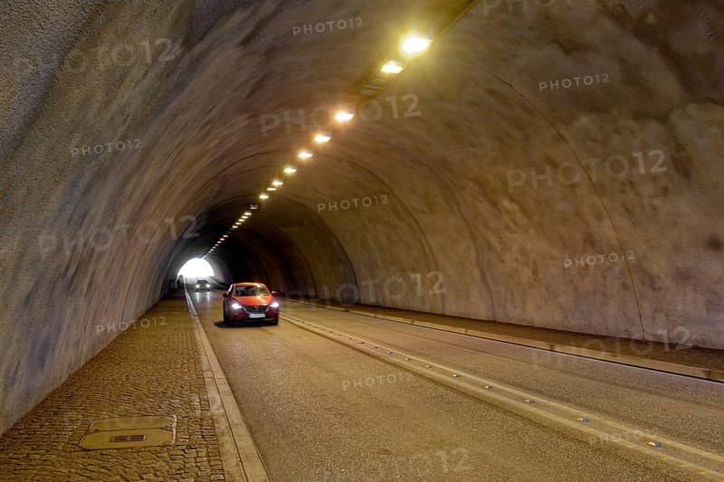 Tunnel of the state road 96 at the Rappbode dam