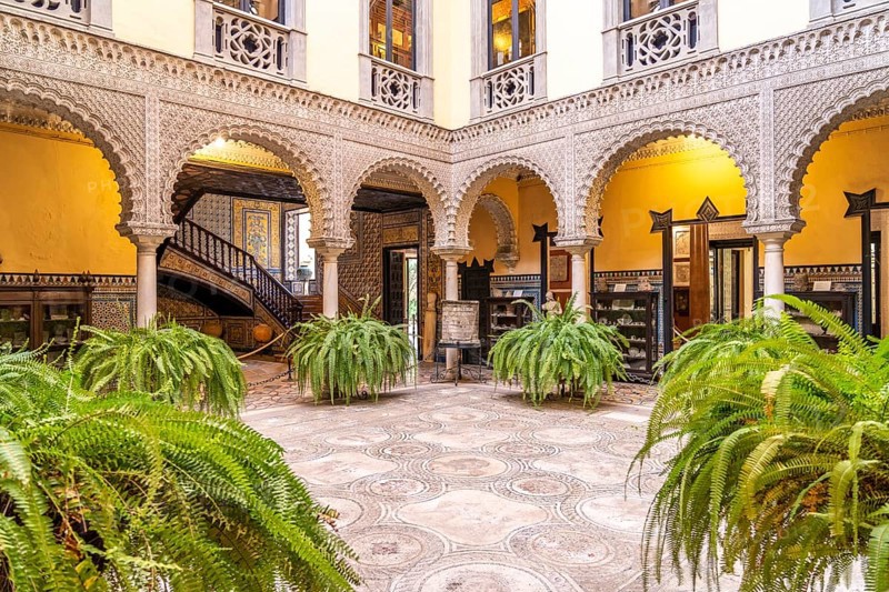 Patio of the Palace and Museum Palacio de la Condesa de Lebrija in Seville