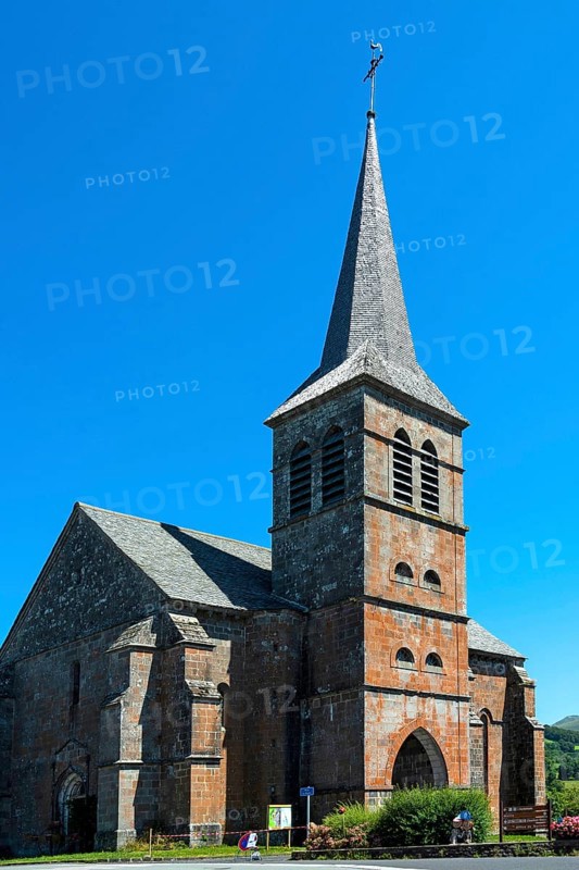 Church of Chastreix in Auvergne Volcanoes Natural Regional Park