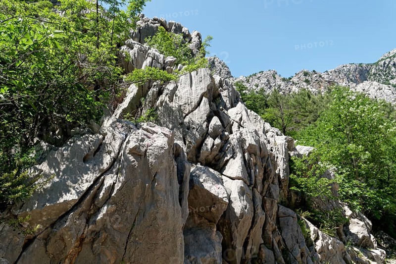 Paklenica National Park in the Velebit limestone mountains in northern Dalmatia. Paklenica Starigrad