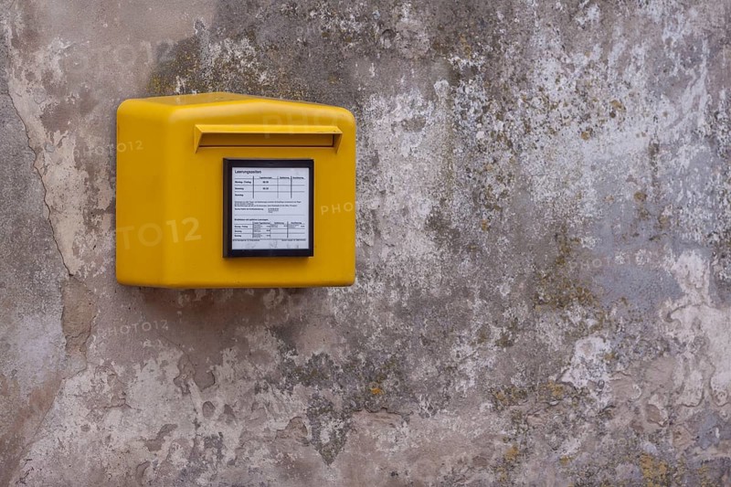 Yellow letterbox