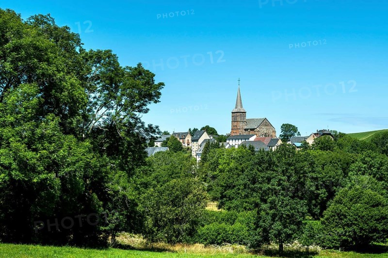 Village of Chastreix in Auvergne Volcanoes Natural Regional Park