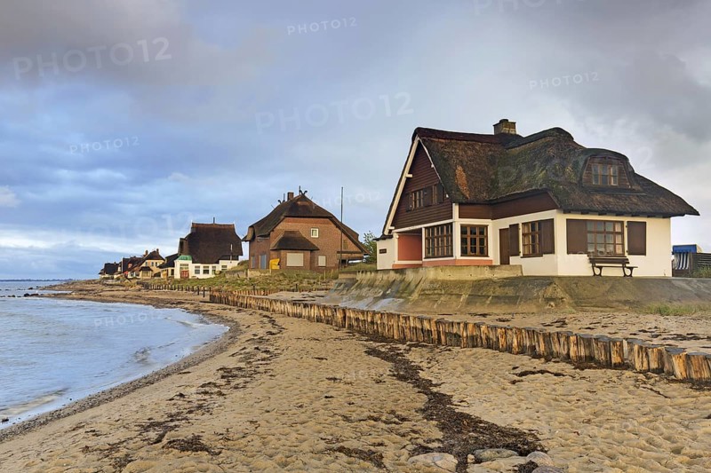 Beach houses on the peninsula Graswarder