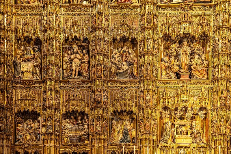 Detail of the high altar