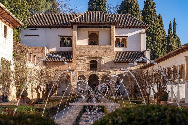 Fountain in the Acequia Courtyard of the Generalife