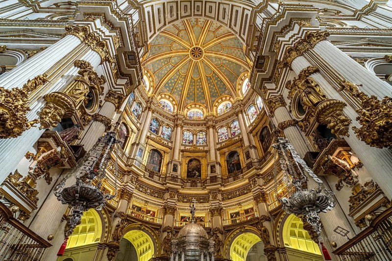 Interior of the Cathedral of Santa Maria de la Encarnacion in Granada