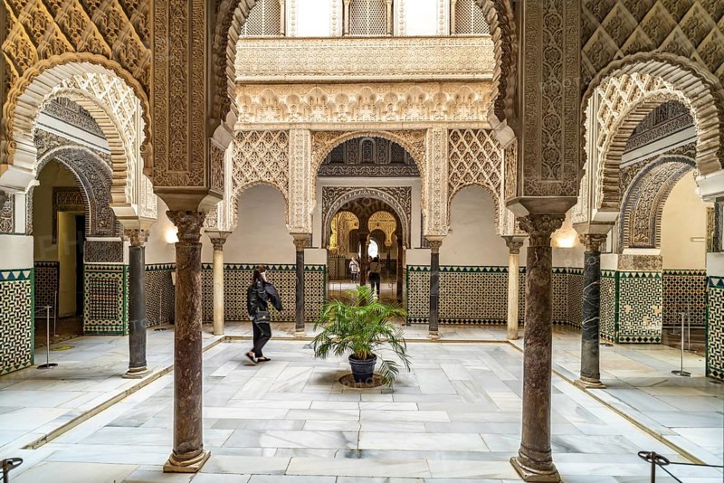 Courtyard in the Alcazar Royal Palace