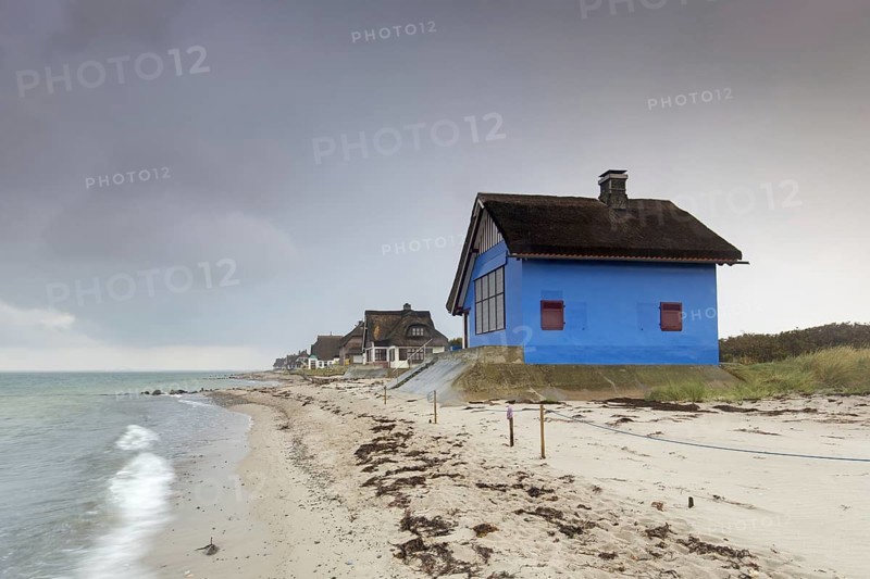 Beach houses on the peninsula Graswarder