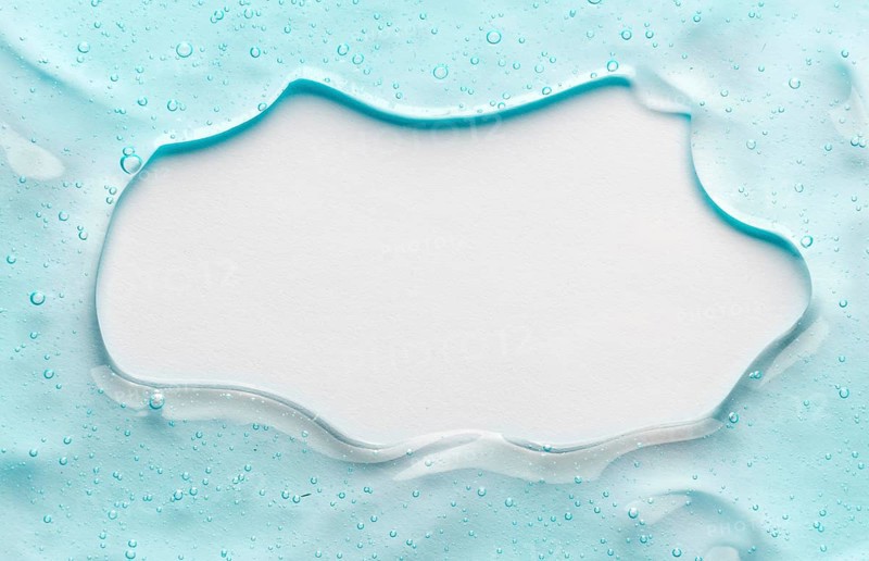 Top view hydro alcoholic gel with copy space