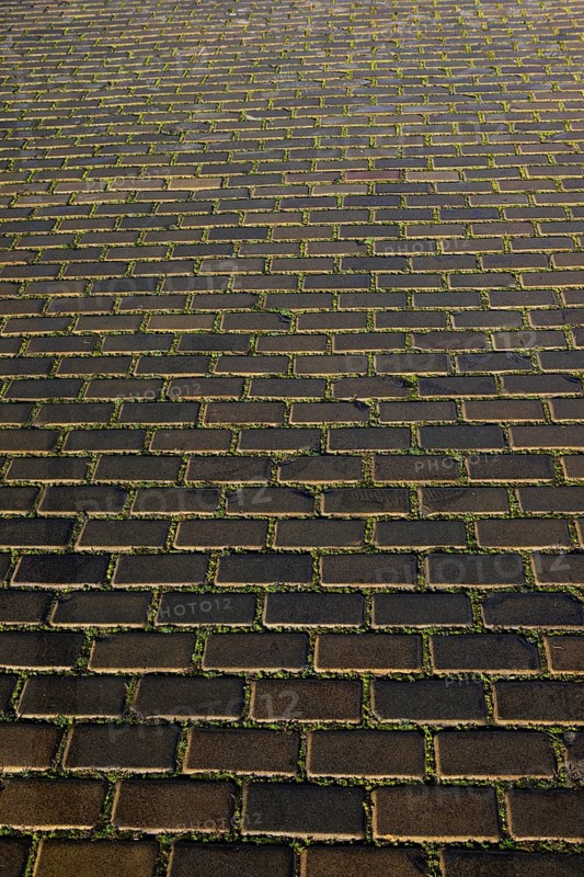 Street pavement at Premysl Otakar II Square in the historic old town of Ceske Budejovice