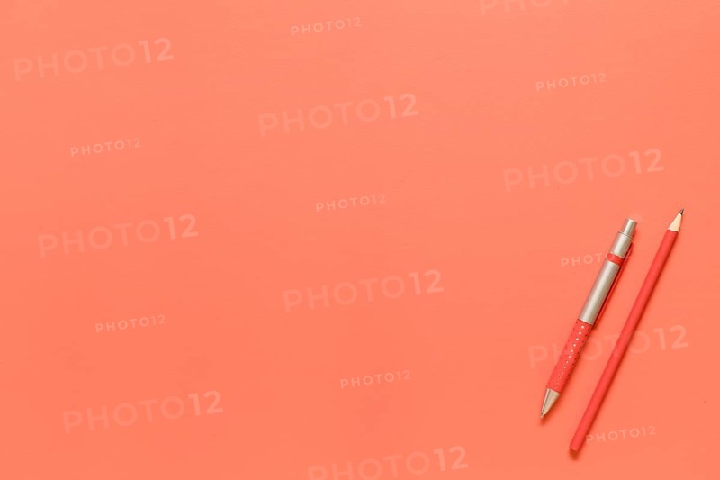 Composition stationery tools red color