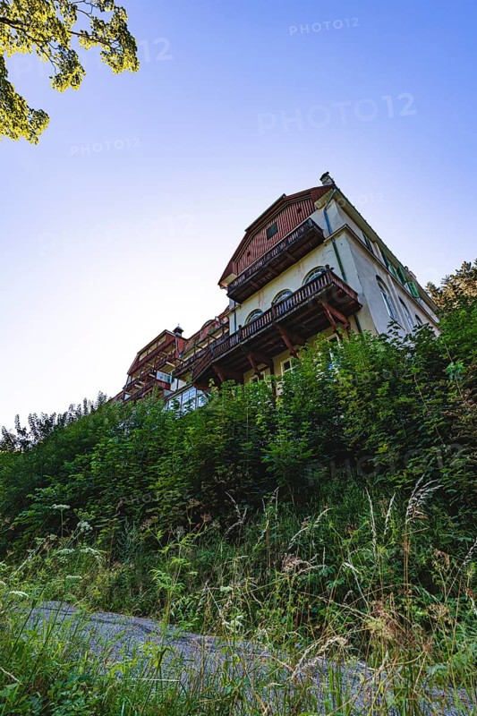 Partial view of spa hotel Semmering