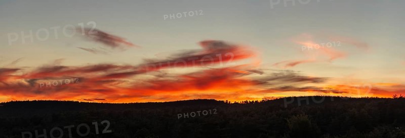 Cloud and clear sky during a sunset. Le Rozier
