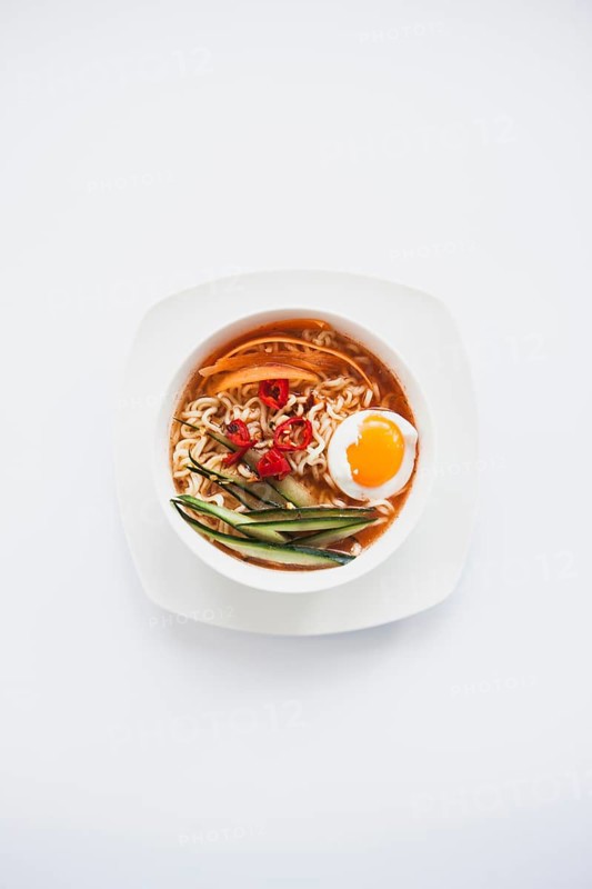 Bowl with asian soup