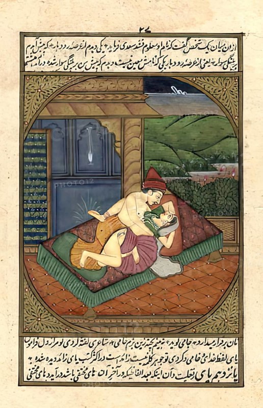 Depiction of an erotic scene