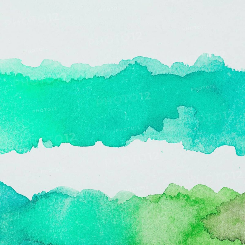 Spills emerald green watercolor
