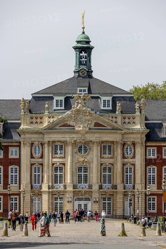 Muenster Prince-Bishop's Palace in Baroque style