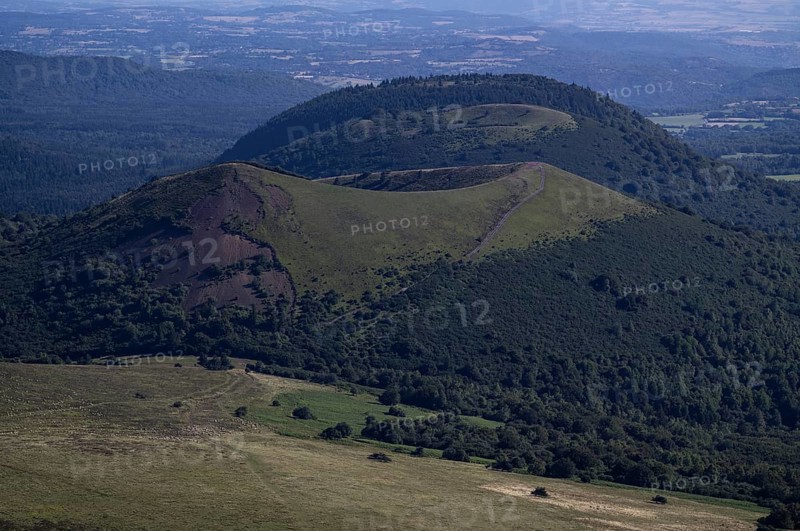 View from the Puy de Dome to the Chaine des Puys