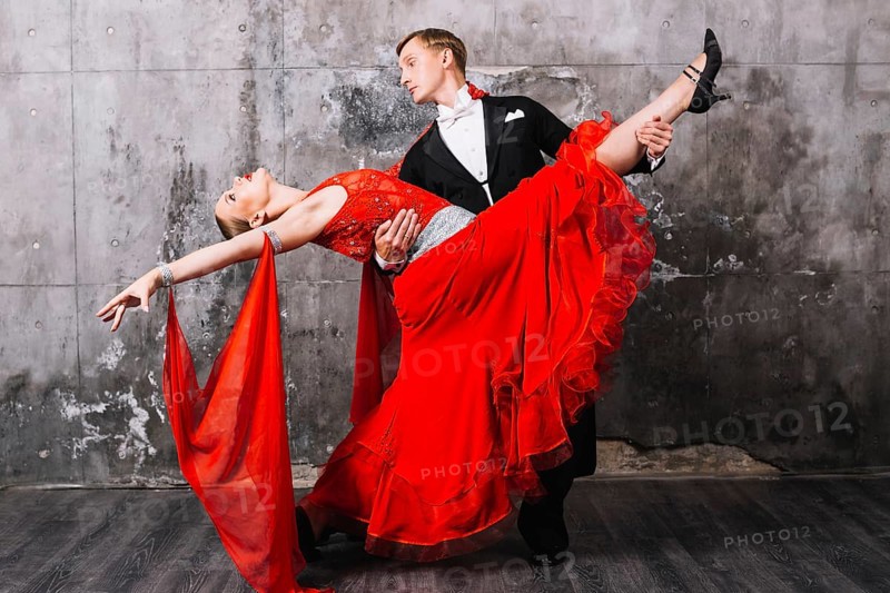 Man holding woman during dance