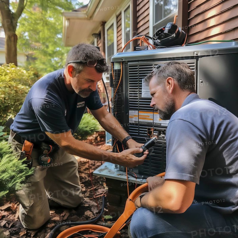 Handyman install a heat pump
