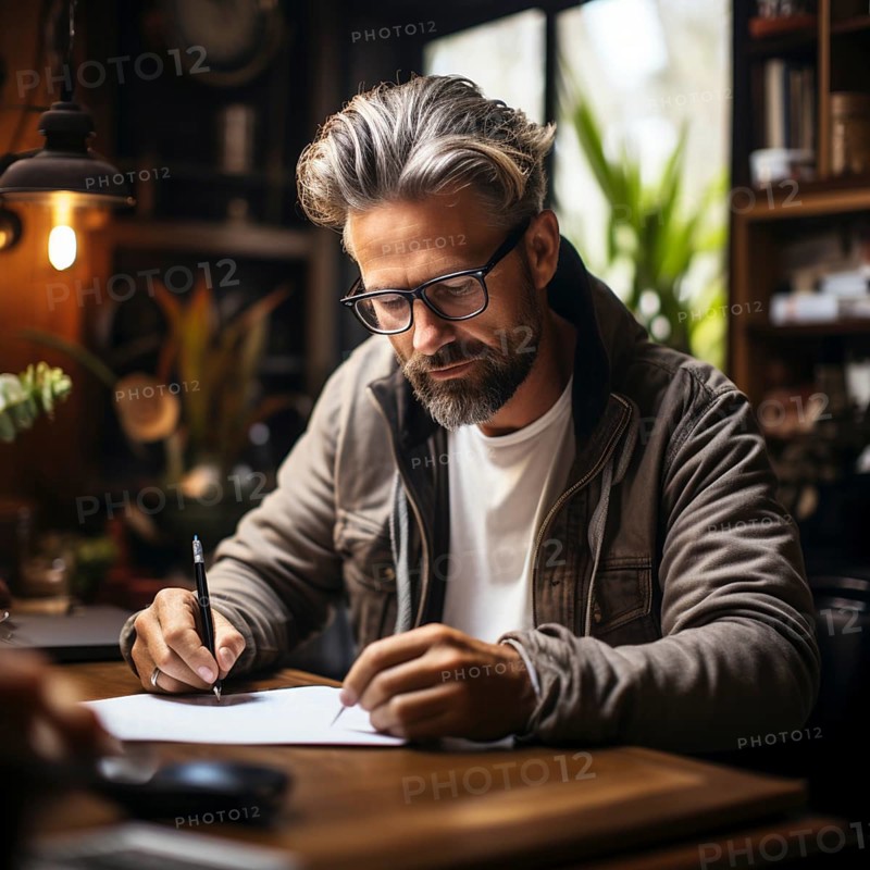 Businessman signs a contract