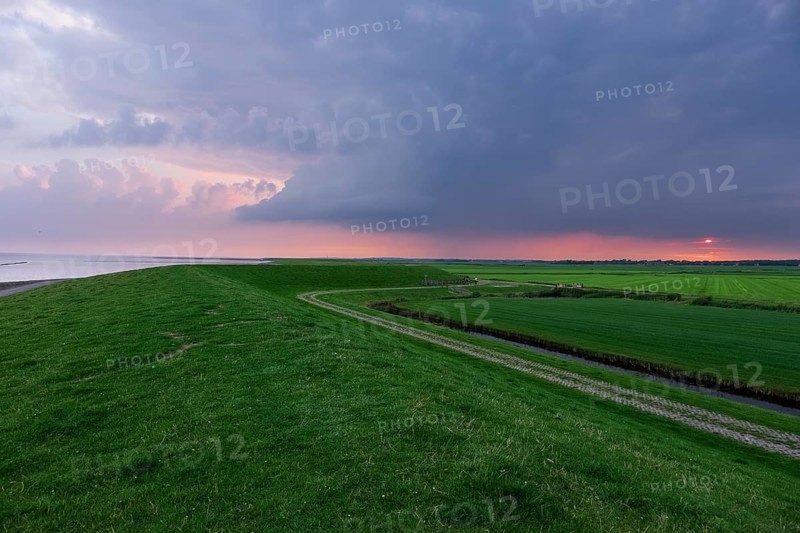 Sunset on the North Sea island of Terschelling