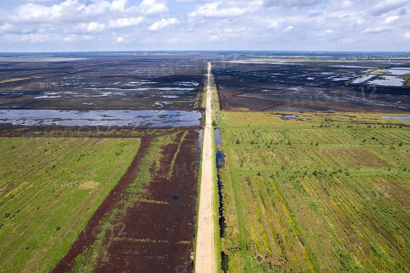 Aerial photograph of the moor