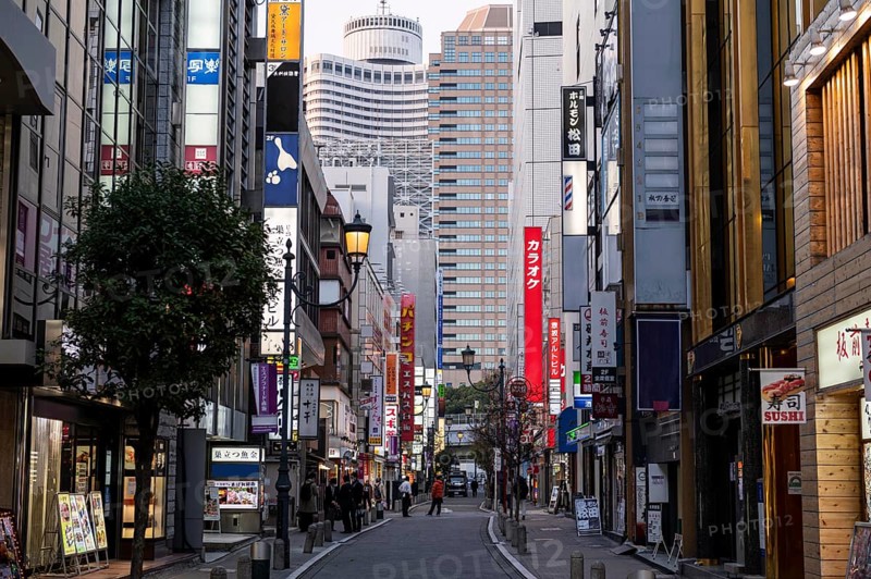 Asian city urban landscape