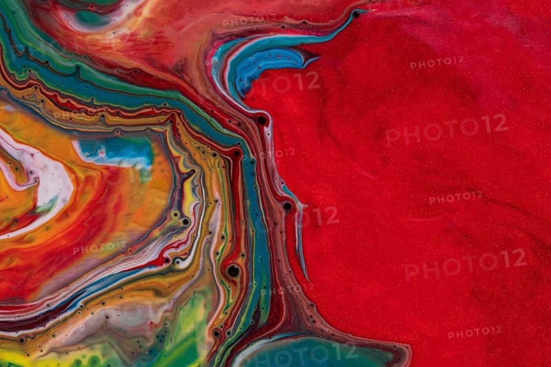 Multicolour colourful background acrylic pouring