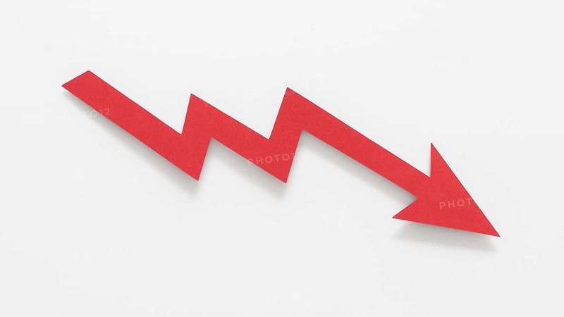 Top view abstract composition financial crisis