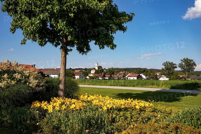 View from the spa gardens to the Maria Himmelfahrt parish church
