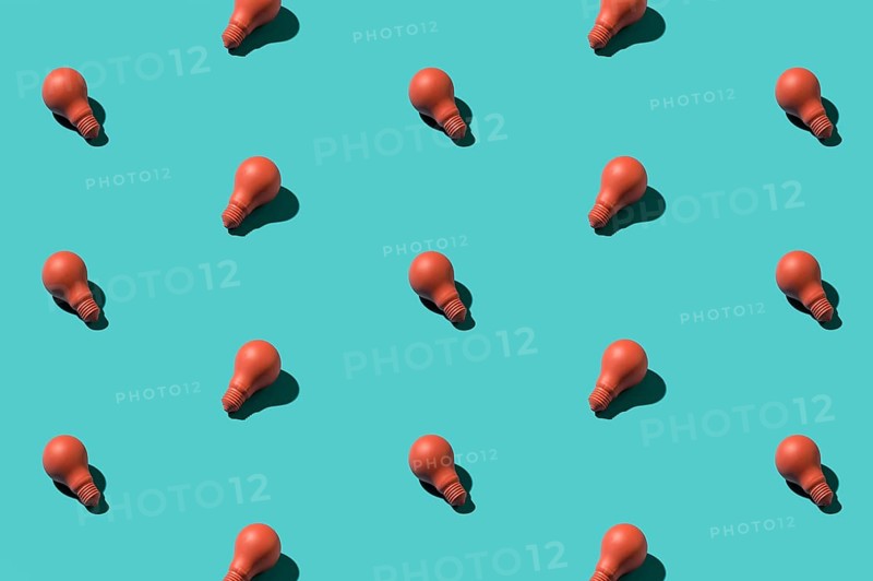 Pink lamps colored background