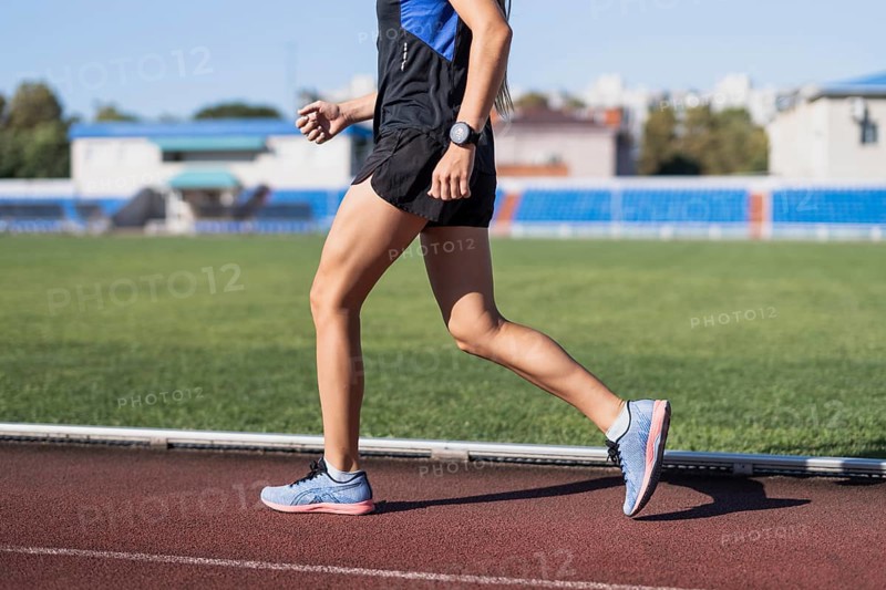 Sportive running marathon stadium