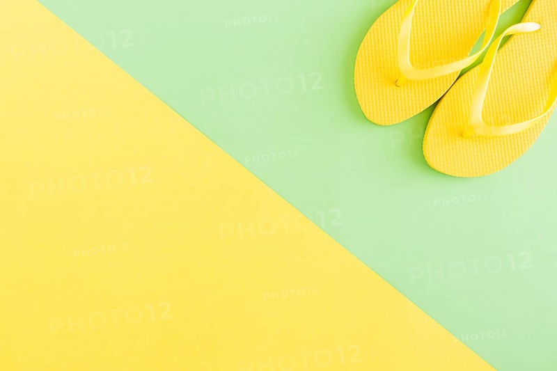 Flip flops multicolored background
