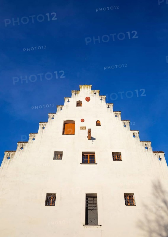Salt house with stepped gable in the historic old town of Ceske Budejovice