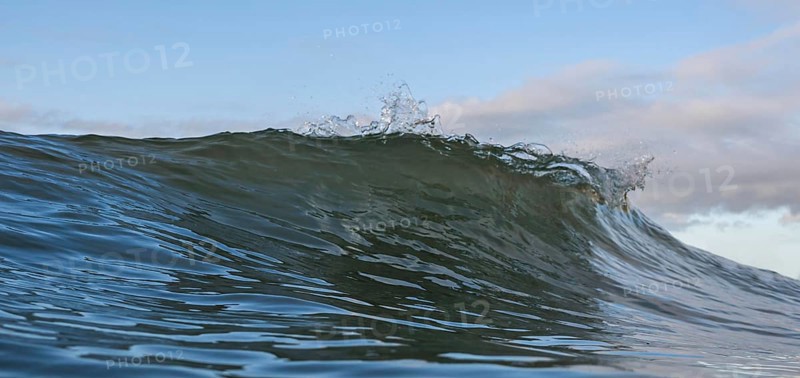 Natural landscape with sea wave