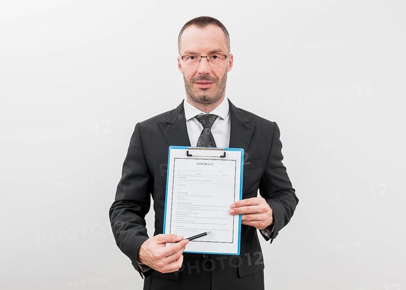 Lawyer with documents