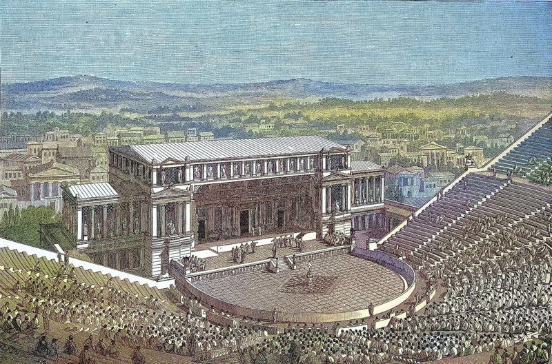 The Dionysus Theatre in Athens was the most important theatre of Greek antiquity