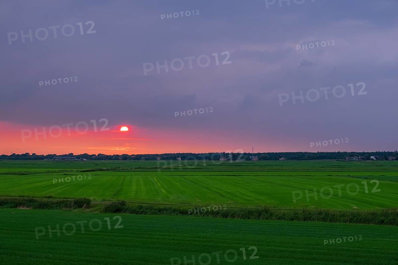 Sunset on the North Sea island of Terschelling