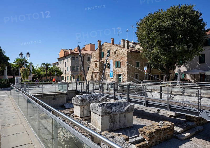 Archaeological remains of the Basilica della Corte in Piazza Biagio Marin