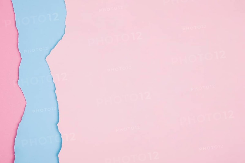 Pink soft paper with ragged edges
