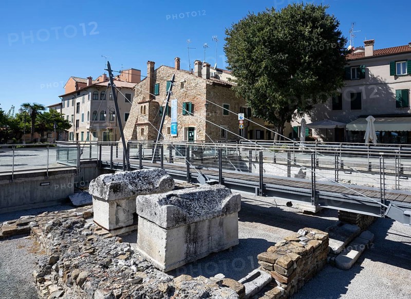 Archaeological remains of the Basilica della Corte in Piazza Biagio Marin