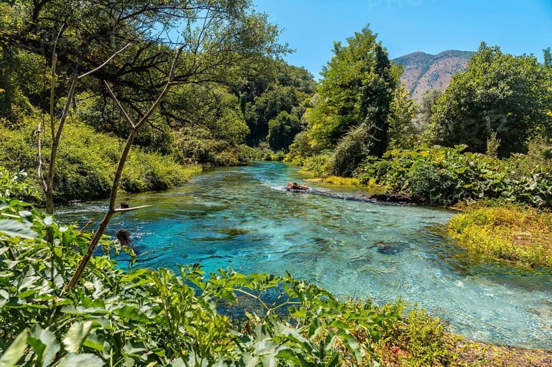The Blue eye river