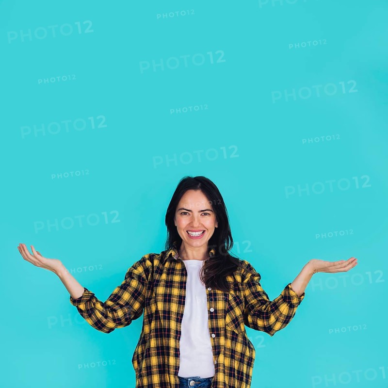 Modern woman posing