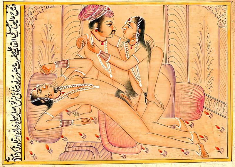 Man with two woman