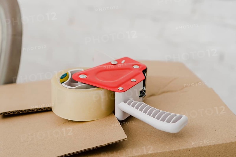 Sticky tape box