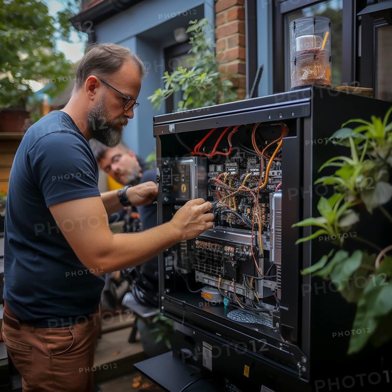 Handyman install a heat pump