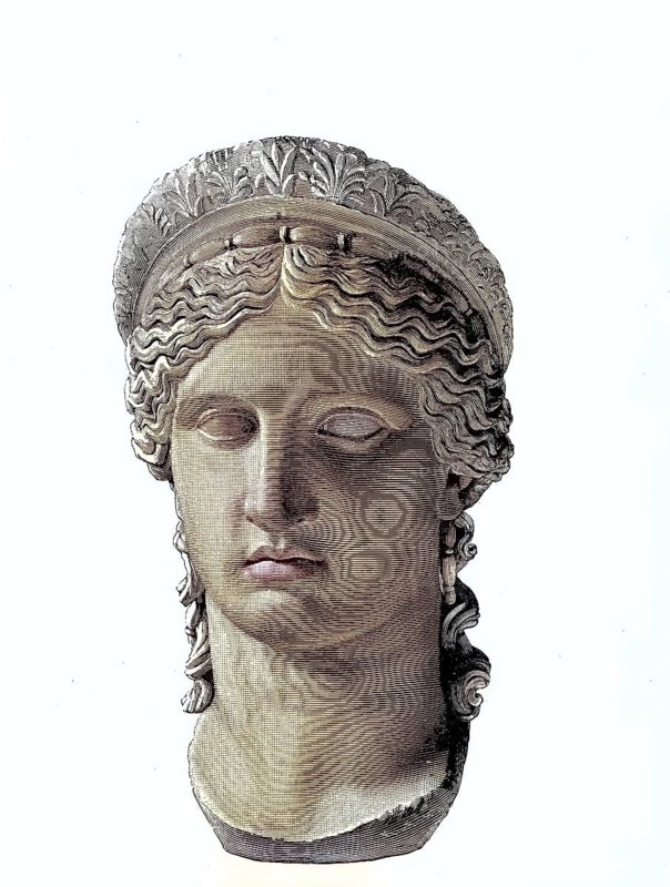 Marble head of Hera