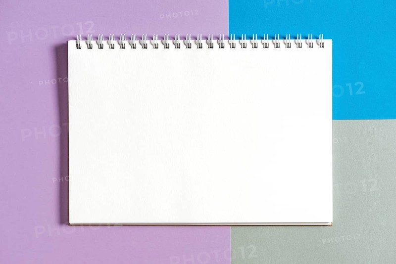 Spiral book colorful background
