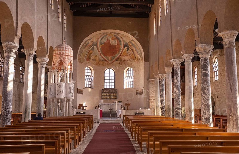 Interior of the Basilica di Sant Eufemia